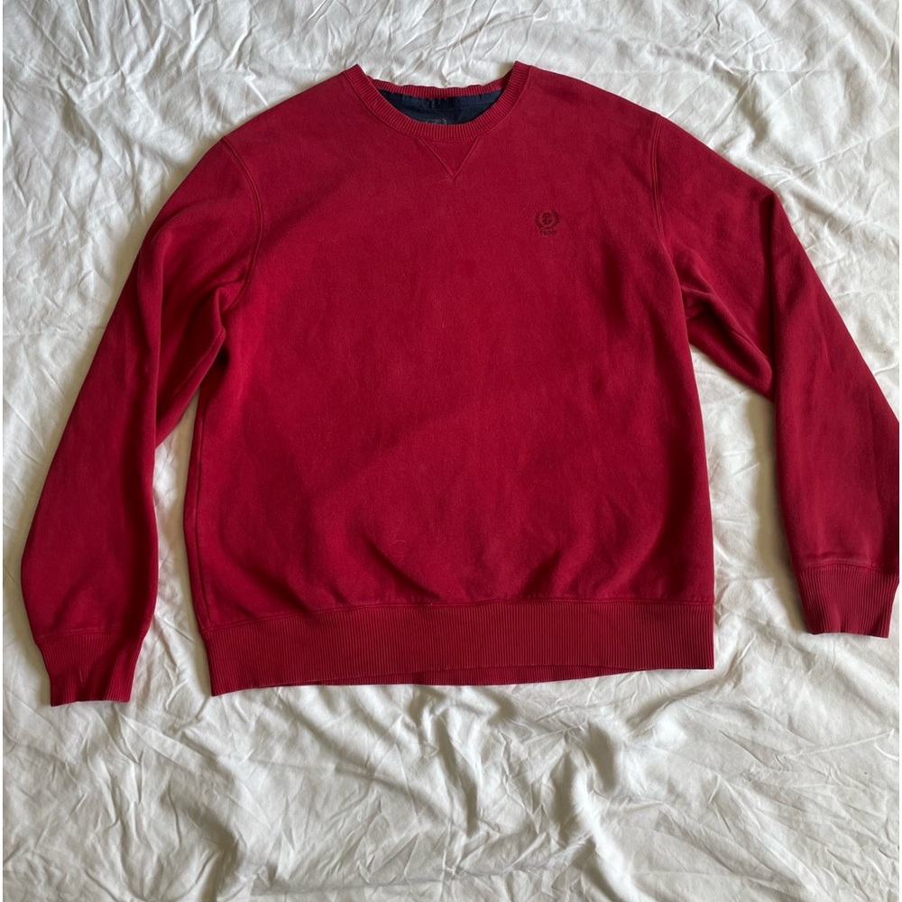 Large Red IZOD Crewneck Sweater
